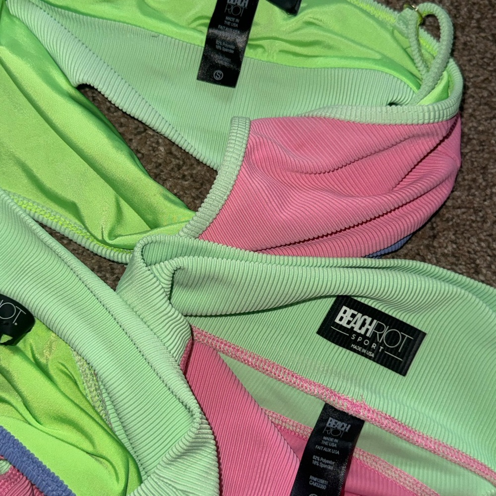 Beach Riot Neon Bikini and Shorts Set - Picture 11 of 11